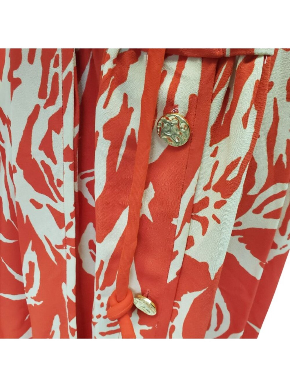 NEW Proenza Schouler $1390 Draped Floral Long Sleeve Red Yellow Maxi Dress - Picture 13 of 16